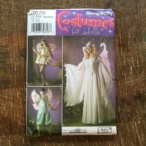 Simplicity Sewing Pattern 3675 Costume Woodland Fairy Princess Gown  6-12 UNCUT